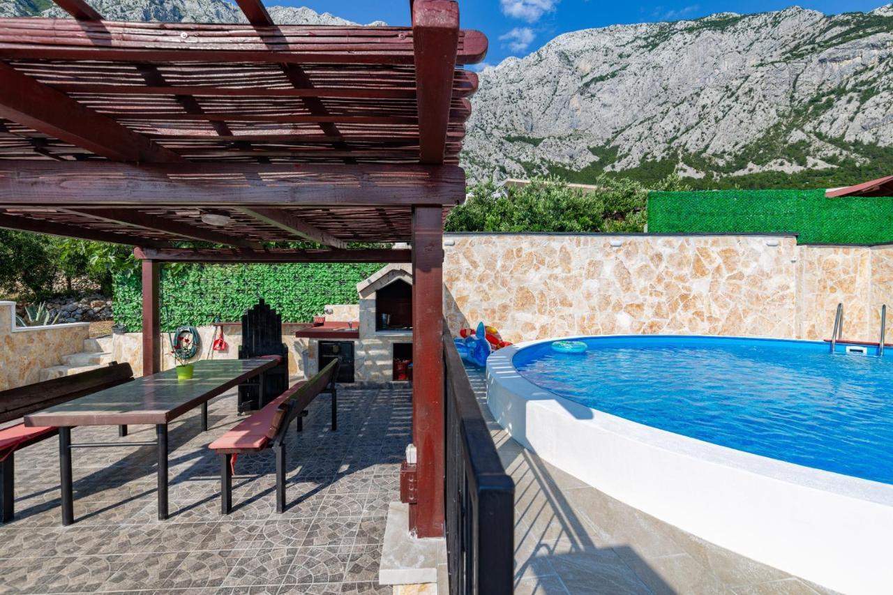 Navis Sea View Apartment With Pool Makarská Exteriér fotografie