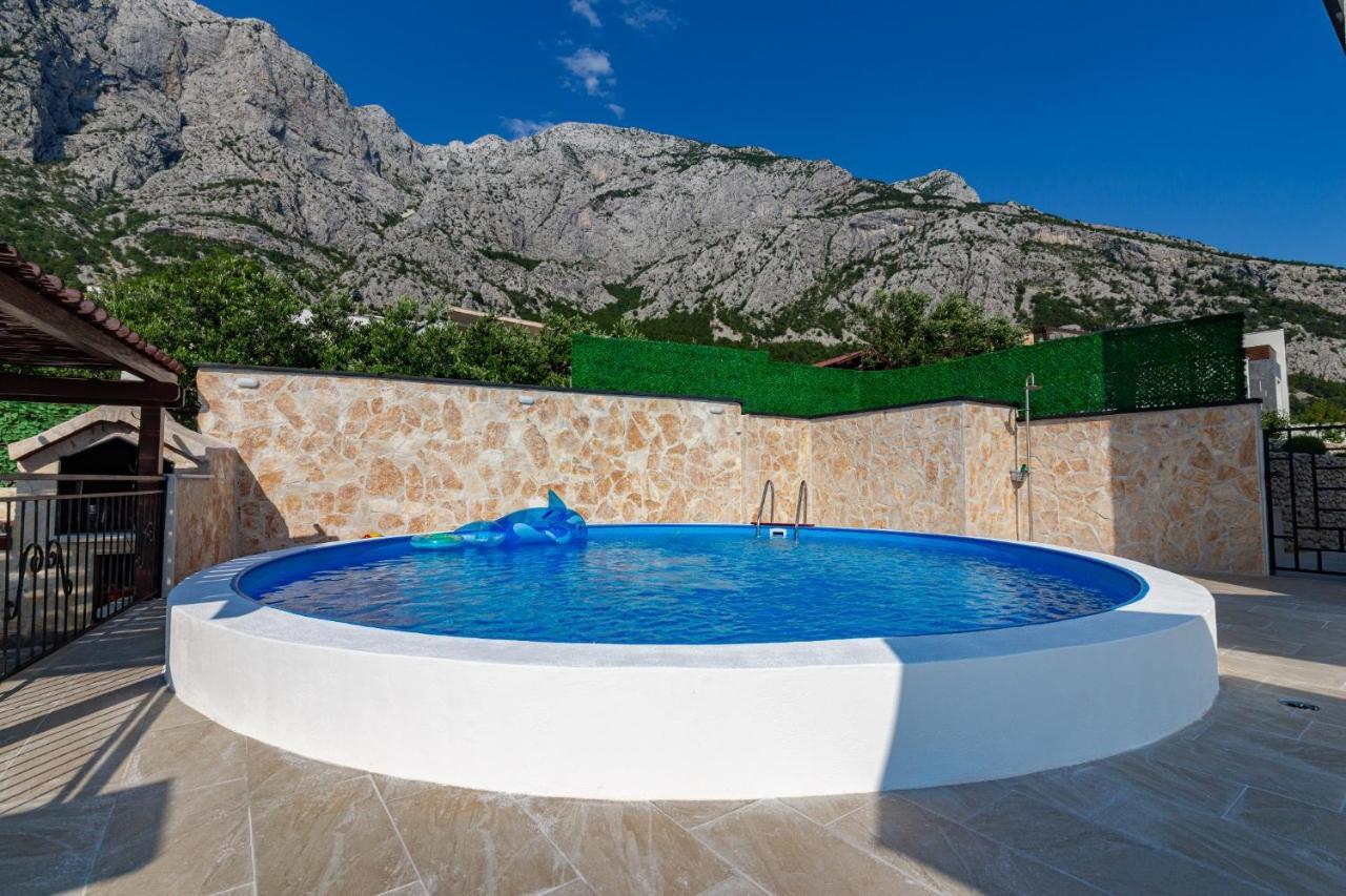 Navis Sea View Apartment With Pool Makarská Exteriér fotografie