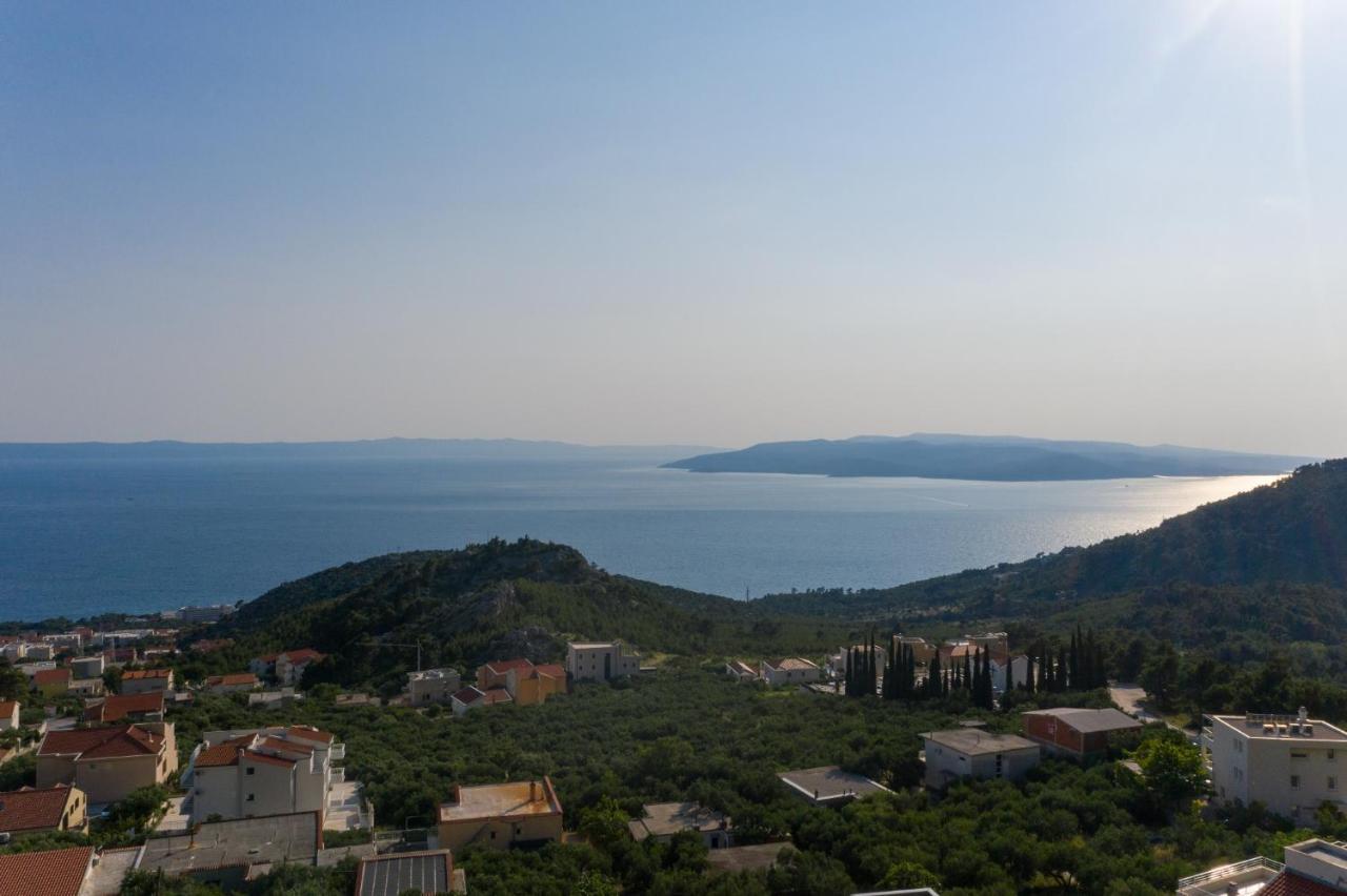 Navis Sea View Apartment With Pool Makarská Exteriér fotografie