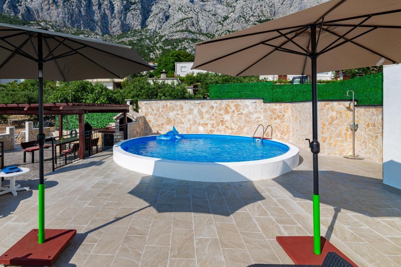 Navis Sea View Apartment With Pool Makarská Exteriér fotografie
